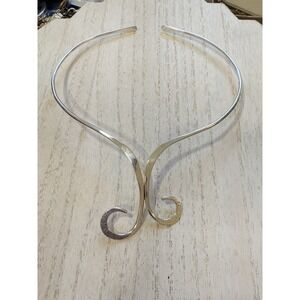 Native Made‎ & Signed Sterling Silver Choker!